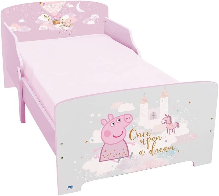 PEPPA PIG - Lit sommier lattes 140 x 70 cm