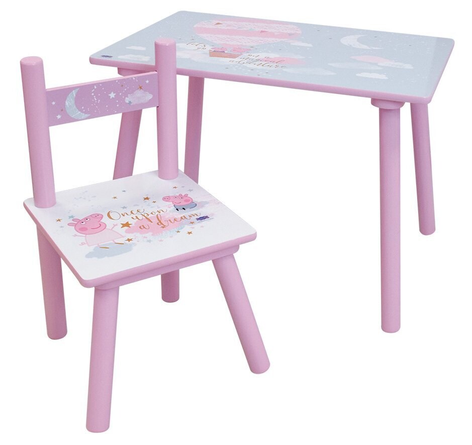 PEPPA PIG - Table + 1 chaise en bois