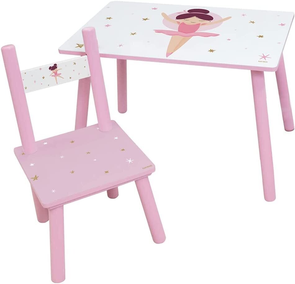 BALLERINE - Table + 1 chaise en bois