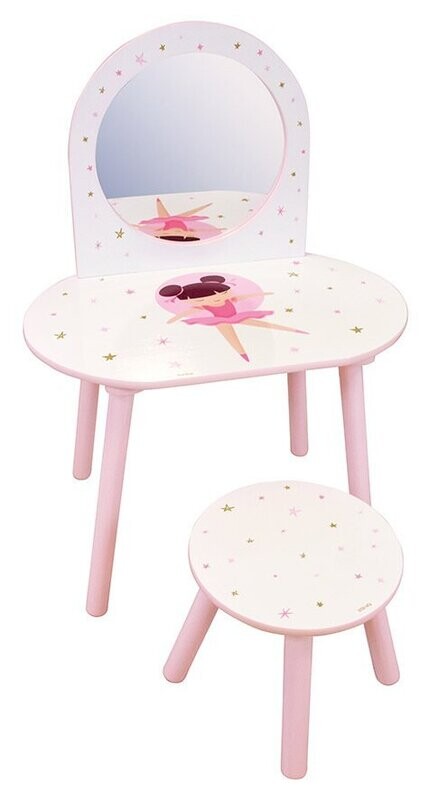 BALLERINE - Coiffeuse avec tabouret