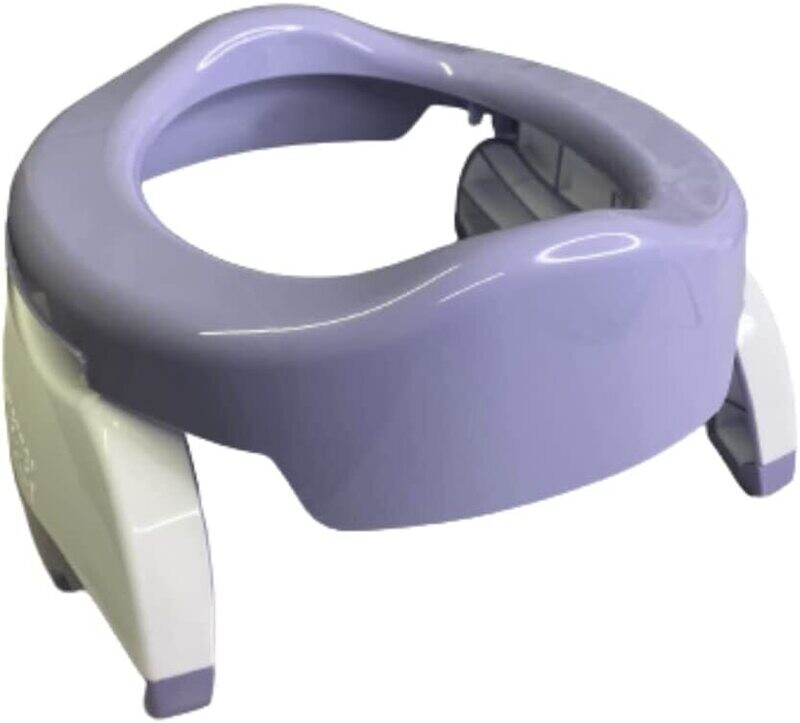 Pot de voyage et réducteur de toilettes 2 en 1  violet