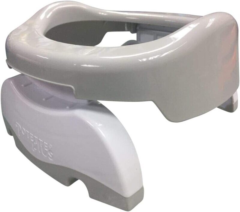 Pot de voyage et réducteur de toilettes 2 en 1  gris