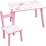 LICORNE - Table avec une chaise en bois