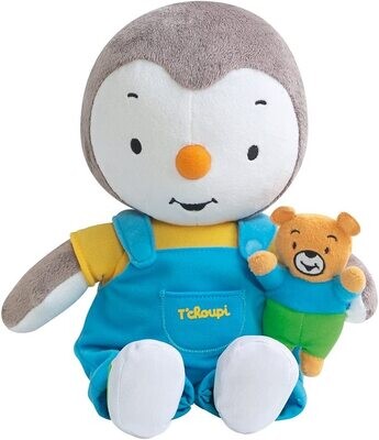 T'CHOUPI - Peluche T'choupi avec ourson 30 cm