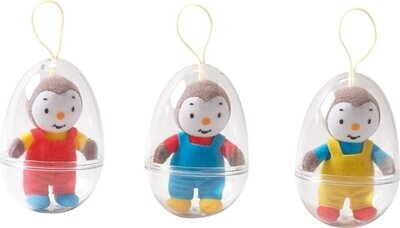 T'CHOUPI -  Peluche dans oeuf 11,5 cm