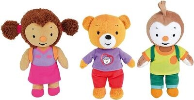 T'CHOUPI - Peluche T'choupi et les copains 18 cm - Assortiment de 3 peluches