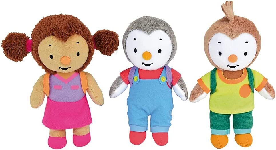 T'CHOUPI - Coffret de 3 Peluches 18 cm