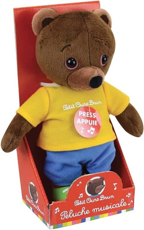 PETIT OURS BRUN - Peluche musicale 21 cm PETIT OURS BRUN - Peluche musicale 21 cm