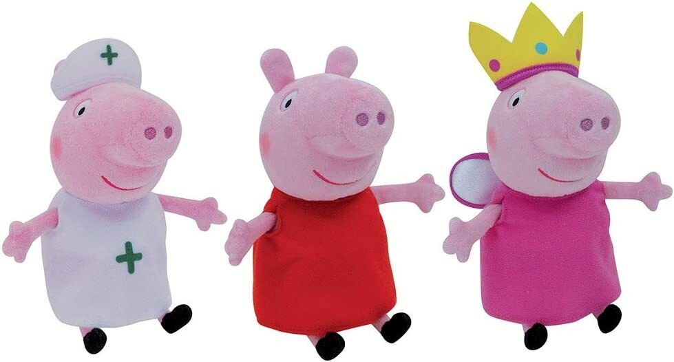 PEPPA PIG - Peluche Peppa Pig s'habille 20 cm