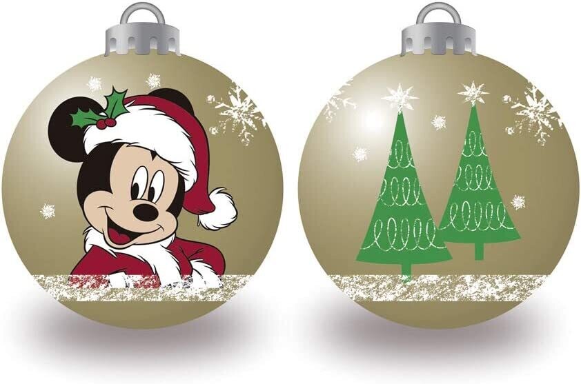 DISNEY MICKEY - Lot de 10 boules or de Noël