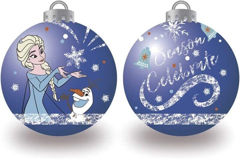 DISNEY REINE DES NEIGES - Lot de 10 boules bleues de Noël