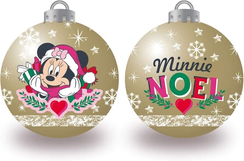 DISNEY MINNIE - Lot de 10 boules or de Noël