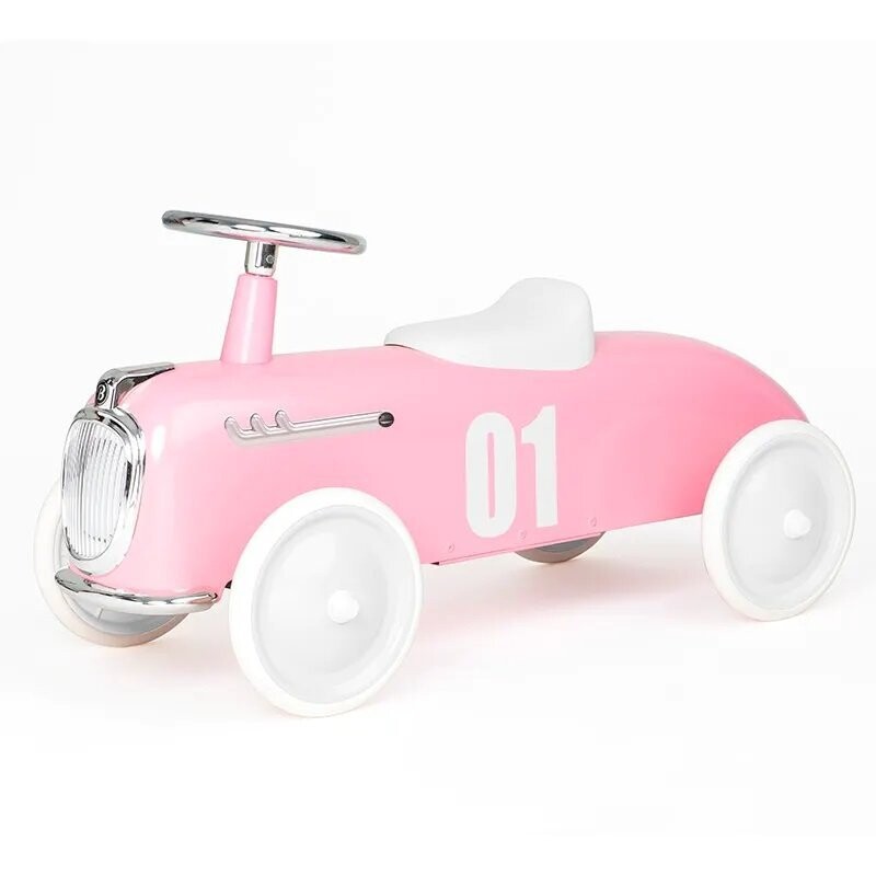 Porteur roadster vintage rose multidirectionnel