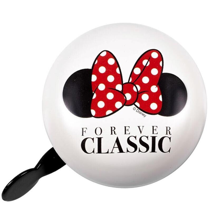 DISNEY MINNIE - Sonnette de vélo nœud blanche et rouge