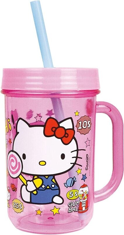 HELLO KITTY - Mug avec paille 390 mL