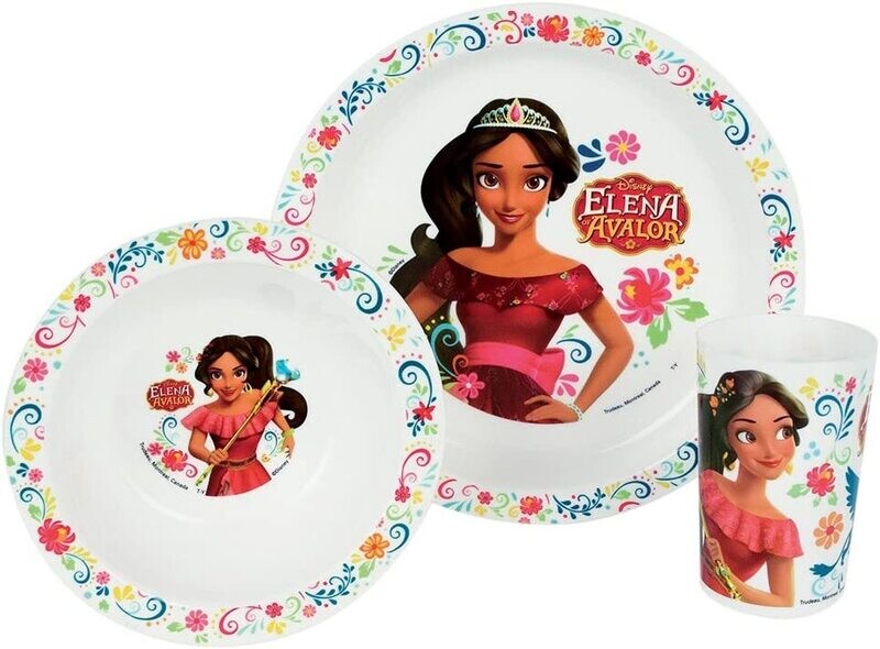 DISNEY ELENA D'AVALOR - Ensemble repas (assiette, bol, verre)