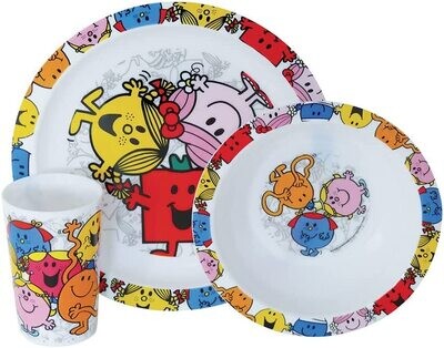 MONSIEUR MADAME - Ensemble repas (assiette, bol, verre)