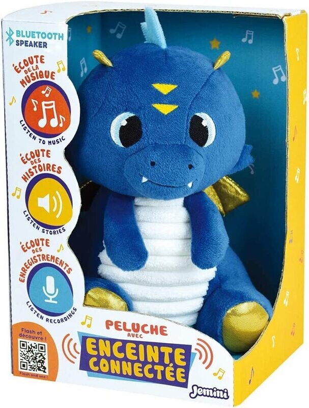 LEON LE DRAGON - Peluche Bluetooth +/- 20 cm