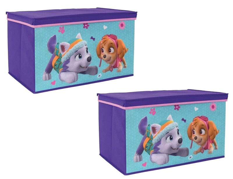 PAT'PATROUILLE STELLA - Lot de 2 coffres à jouets pliables