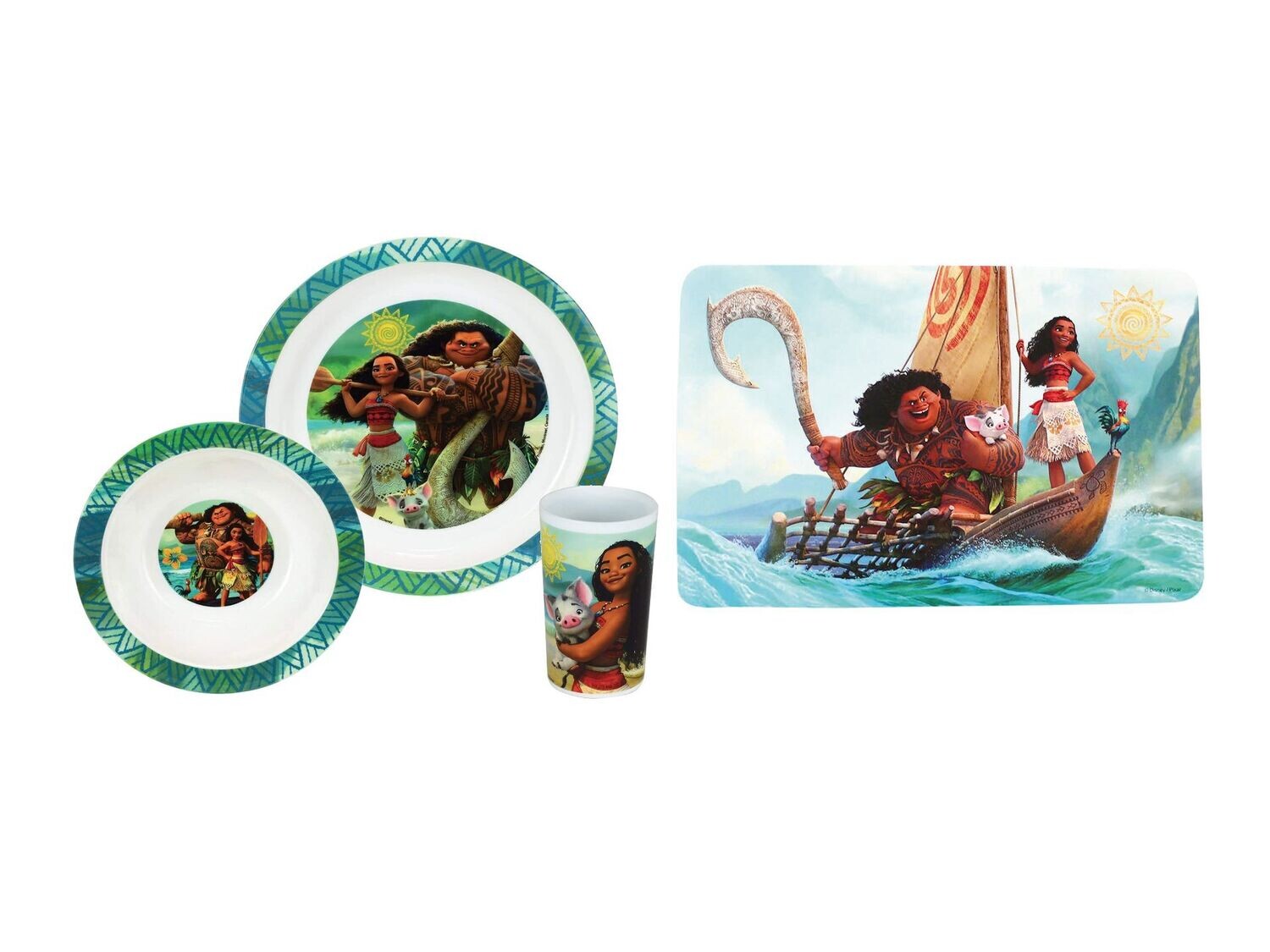 DISNEY VAIANA - Ensemble repas + set de table