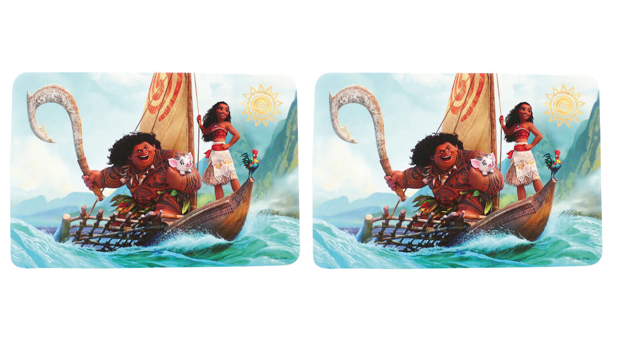 DISNEY VAIANA - Lot de 2 sets de table