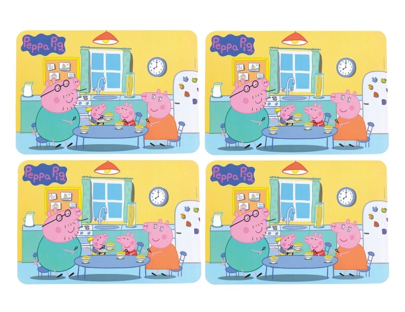 PEPPA PIG - Lot de 4 sets de table