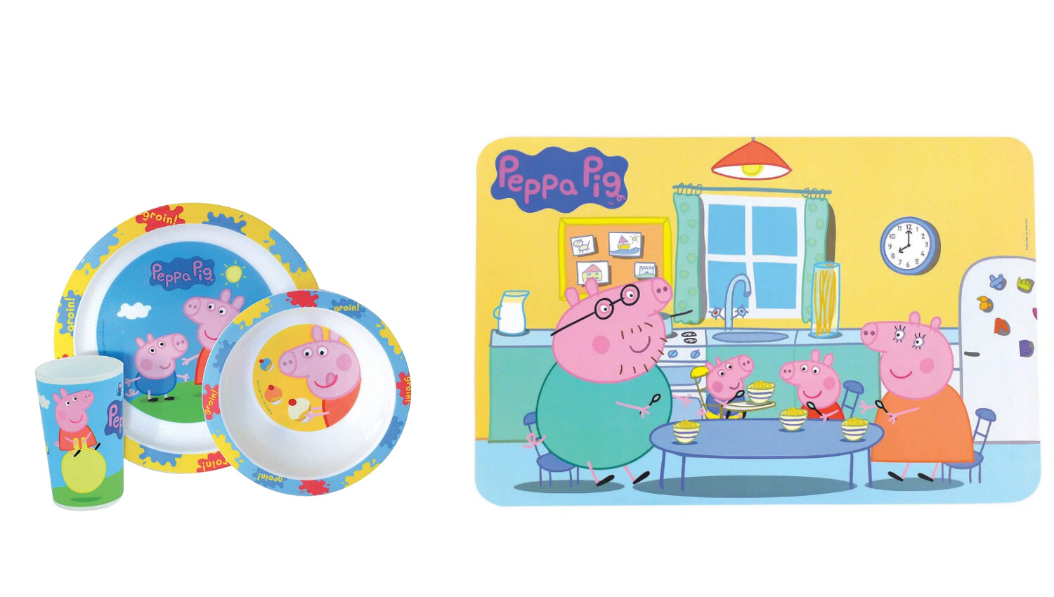 PEPPA PIG - Ensemble repas + set de table