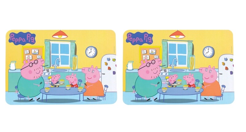 PEPPA PIG - Lot de 2 sets de table