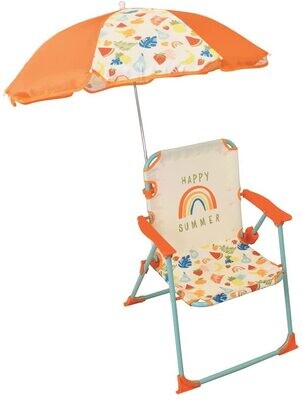 FRUITY'S - Chaise pliante avec parasol