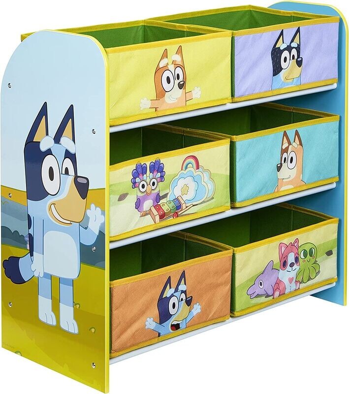 BLUEY - Meuble de rangement 6 corbeilles