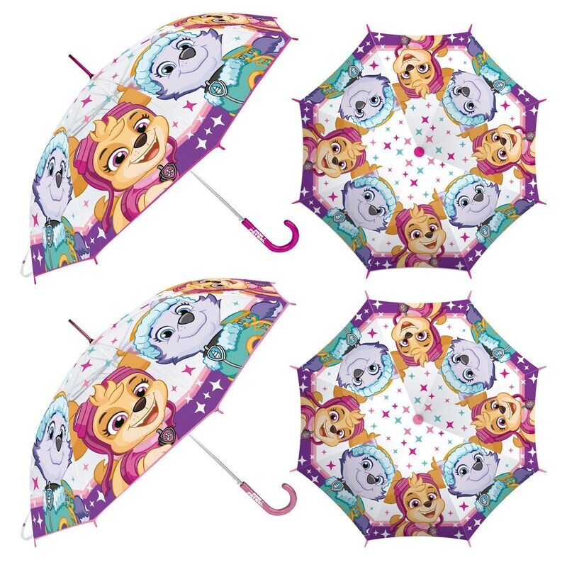 PAT'PATROUILLE - Parapluie transparent stella 8 panneaux, diamètre 82 cm