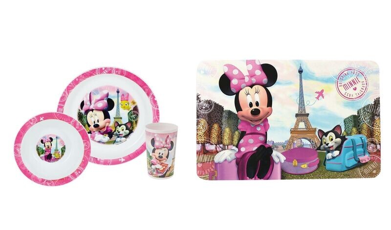 DISNEY MINNIE - Ensemble repas + set de table