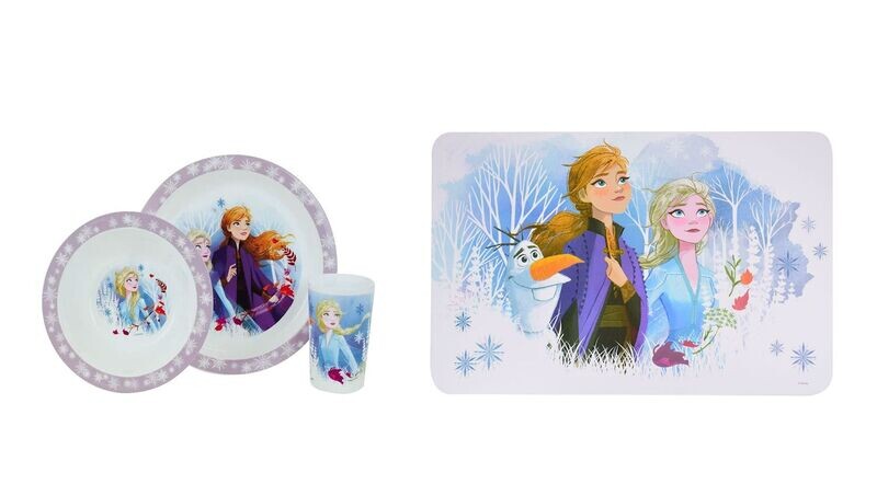 DISNEY REINE DES NEIGES - Ensemble repas + set de table