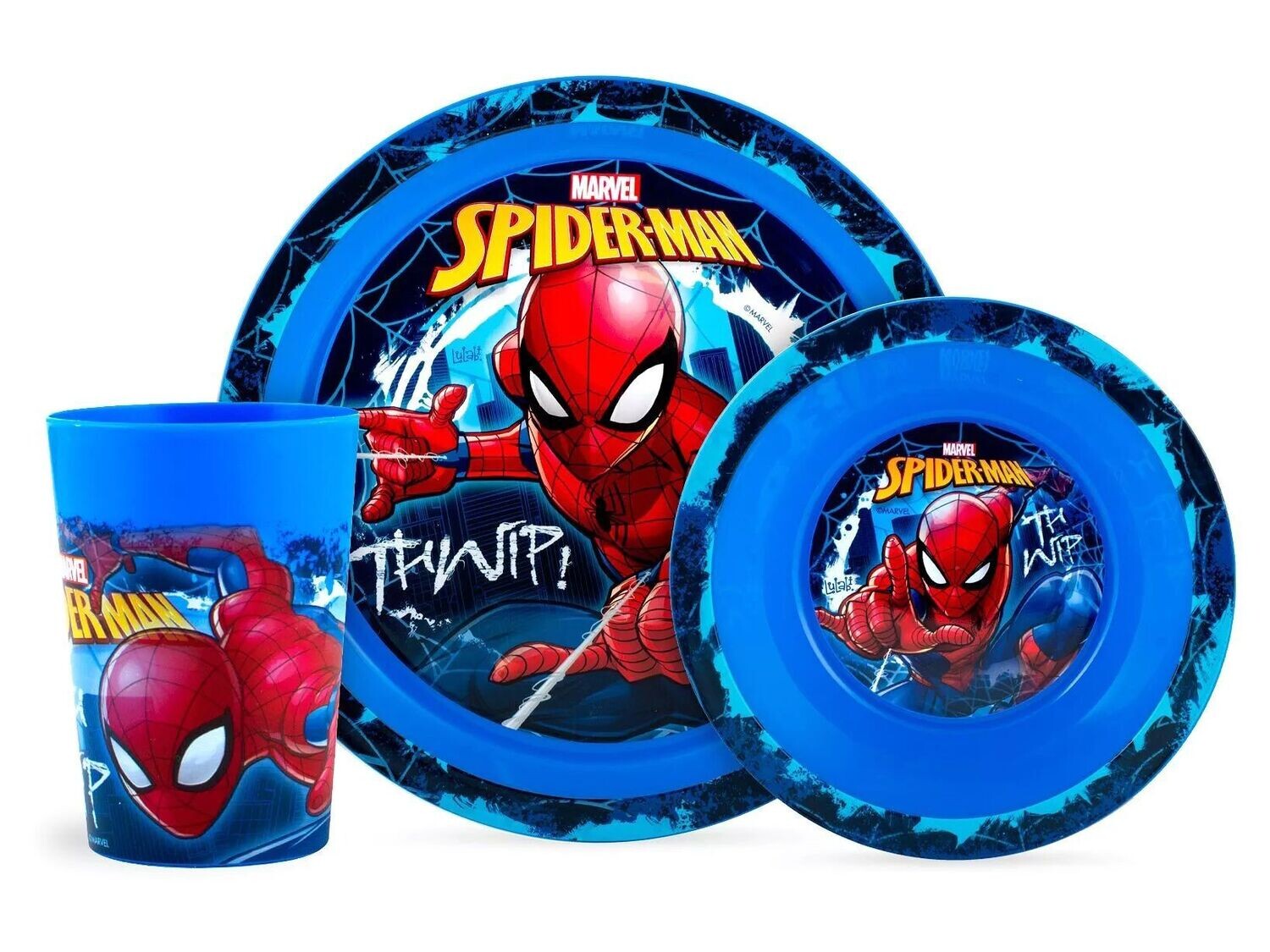 SPIDERMAN - Ensemble repas (assiette, bol, verre)