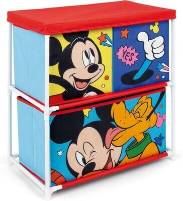 DISNEY MICKEY - Meuble de rangement 3 corbeilles