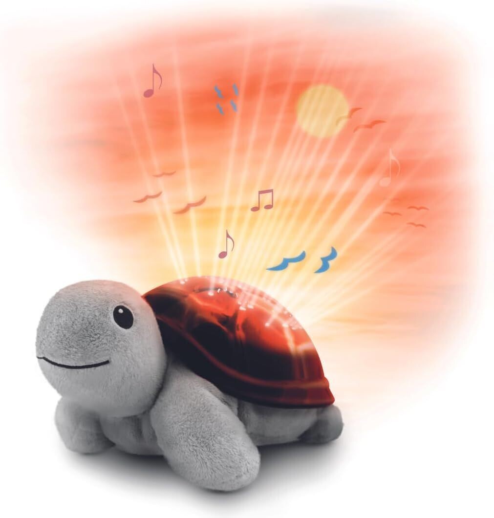 Peluche veilleuse et projecteur tortue