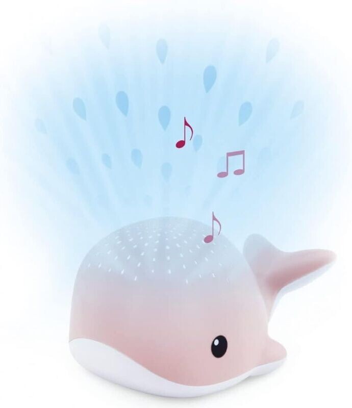 BALEINE - Projecteur lumineux et sonore rose