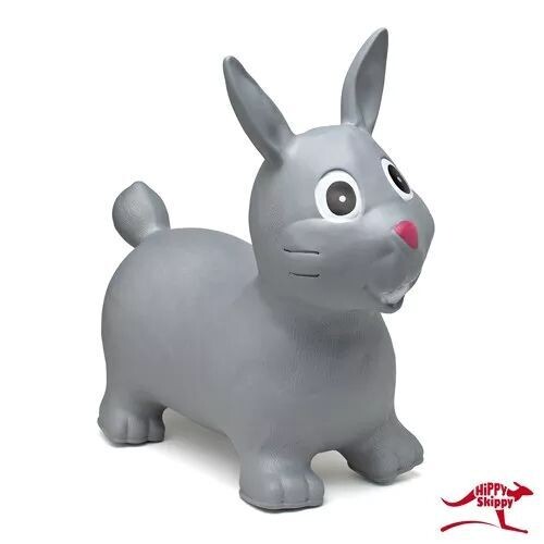 Porteur sauteur gonflable lapin gris