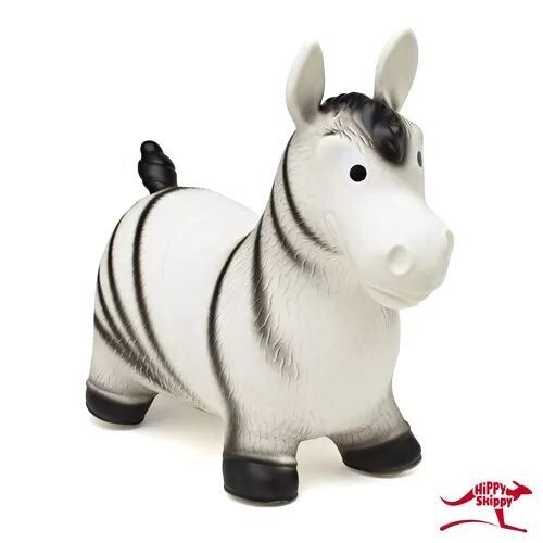 Porteur sauteur gonflable zèbre