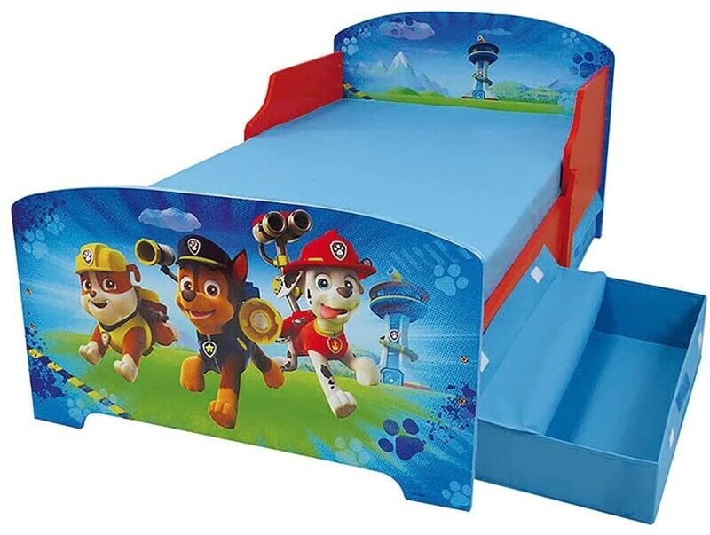 PAT'PATROUILLE - Lit avec sommier 140 x 70 cm et 2 tiroirs de rangement PAT'PATROUILLE - Lit avec sommier 140 x 70 cm et 2 tiroirs de rangement