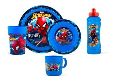 SPIDERMAN - Ensemble repas + Mug + Gourde