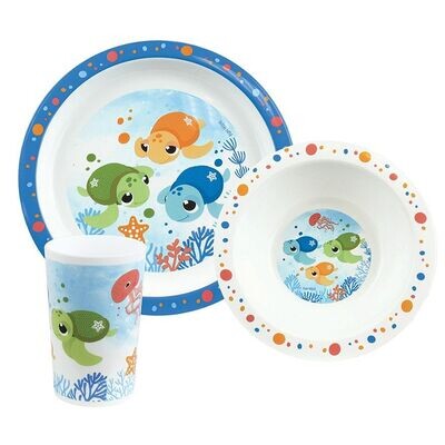 MA PETITE CARAPACE - Ensemble repas (assiette, bol, verre)