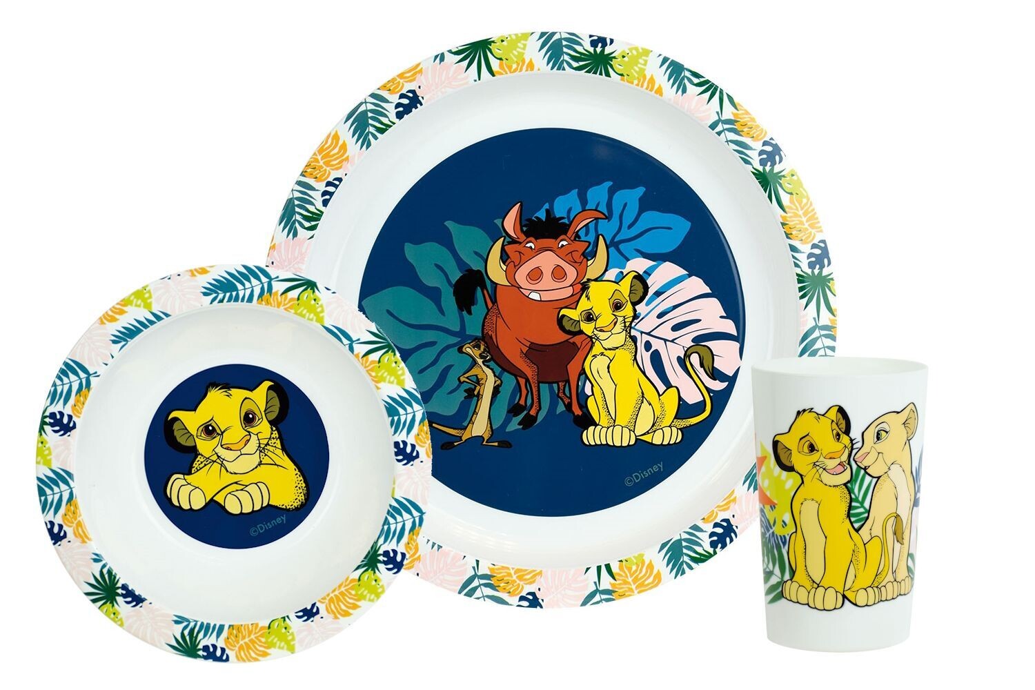 DISNEY ROI LION - Ensemble repas (assiette, bol, verre)
