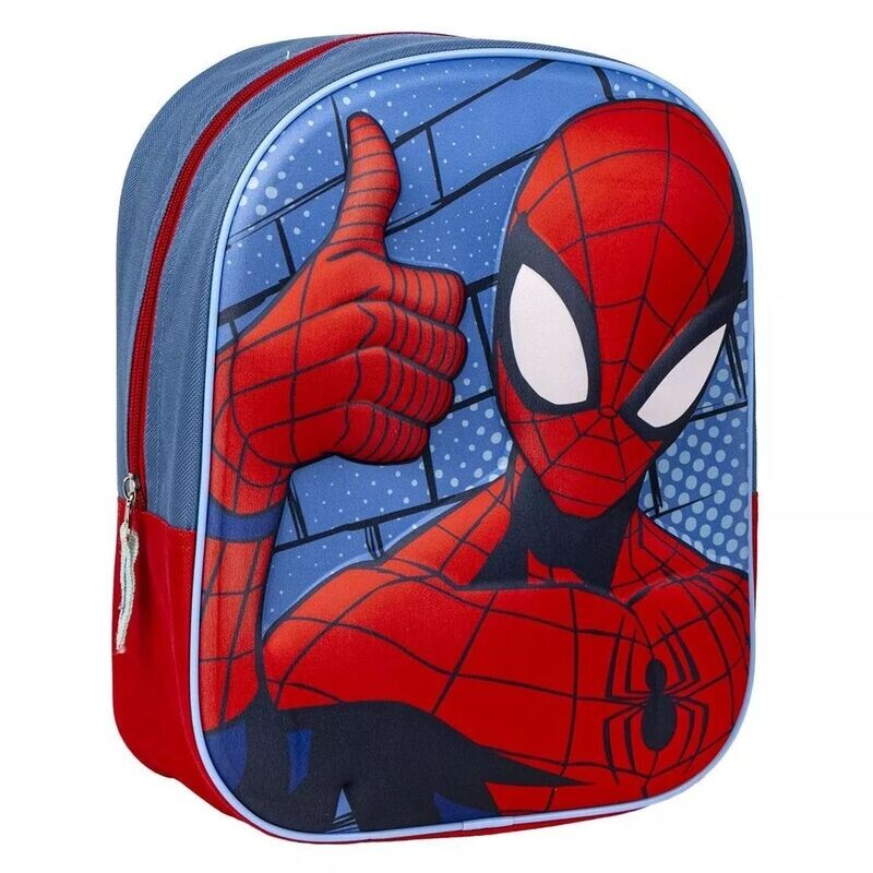 SPIDERMAN - Sac à dos 3D pour enfants avec fermeture éclair