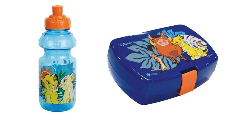 DISNEY LE ROI LION - Lot gourde, boite goûter