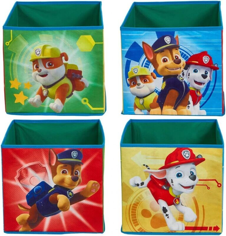 PAT'PATROUILLE - Lot de 4 cubes de rangement