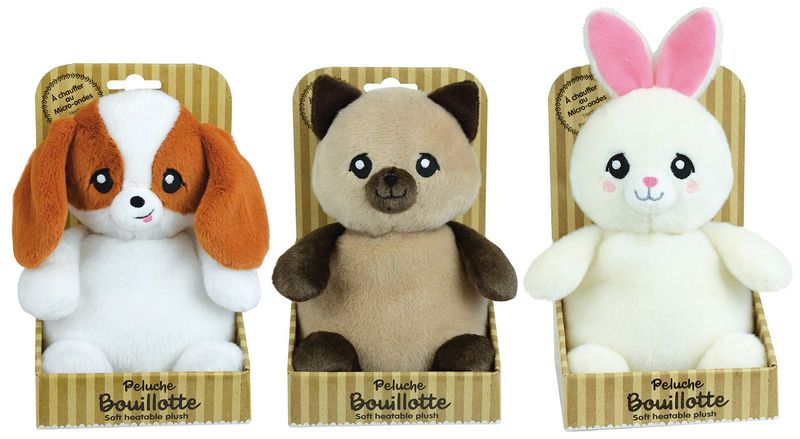 KIDIMOLS - Peluche bouillotte à graines 19 cm