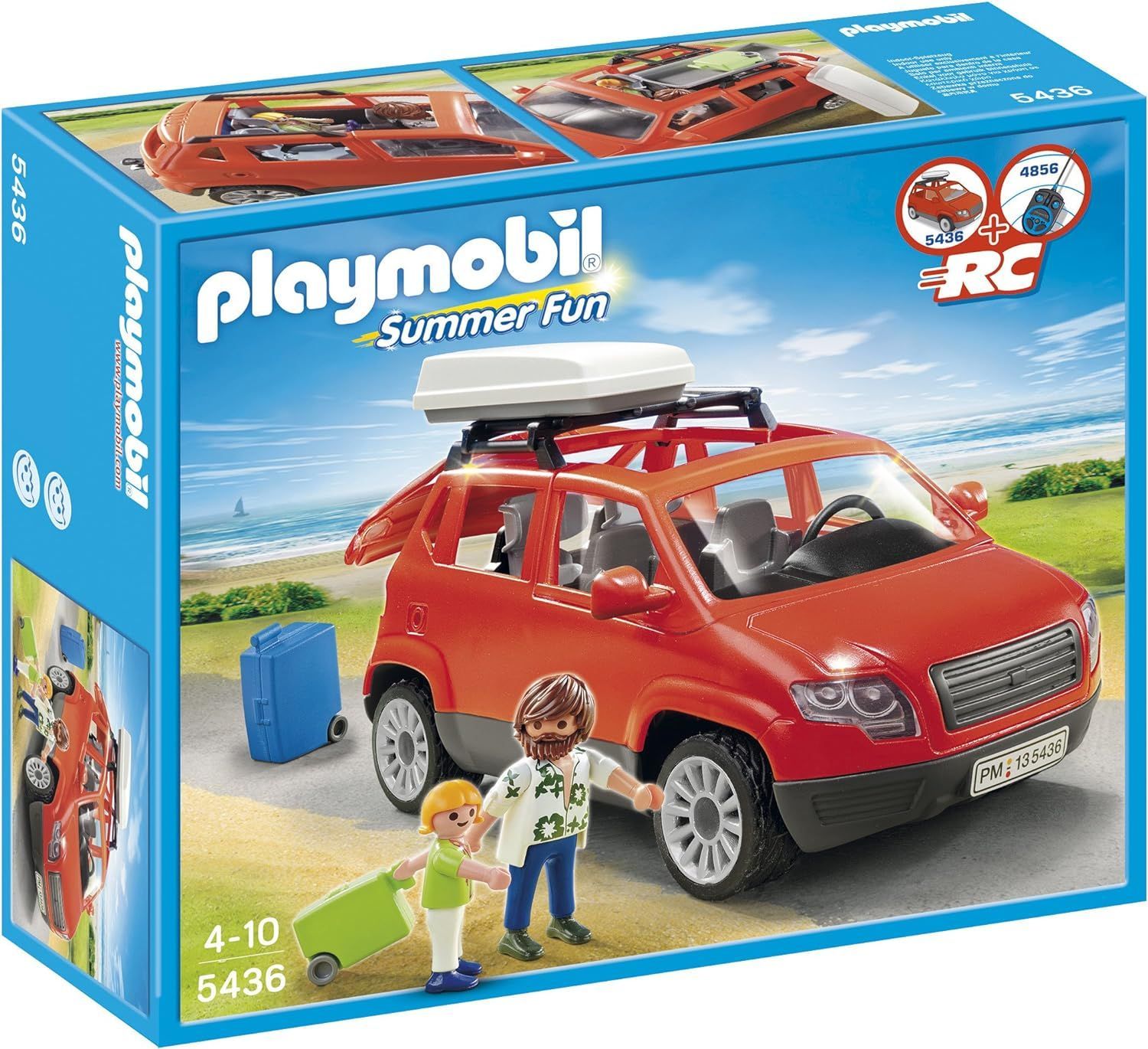 PLAYMOBIL - 5436 Voiture SUV avec coffre de toit