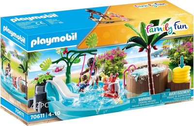 PLAYMOBIL - 70611 Piscine pour enfants avec tobogan
