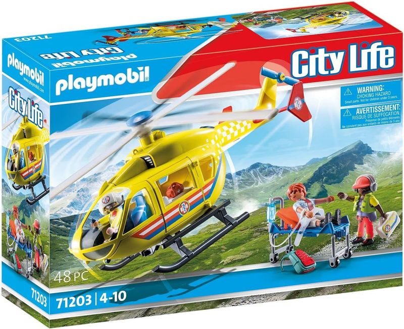 PLAYMOBIL - 71203 Hélicoptère de secours